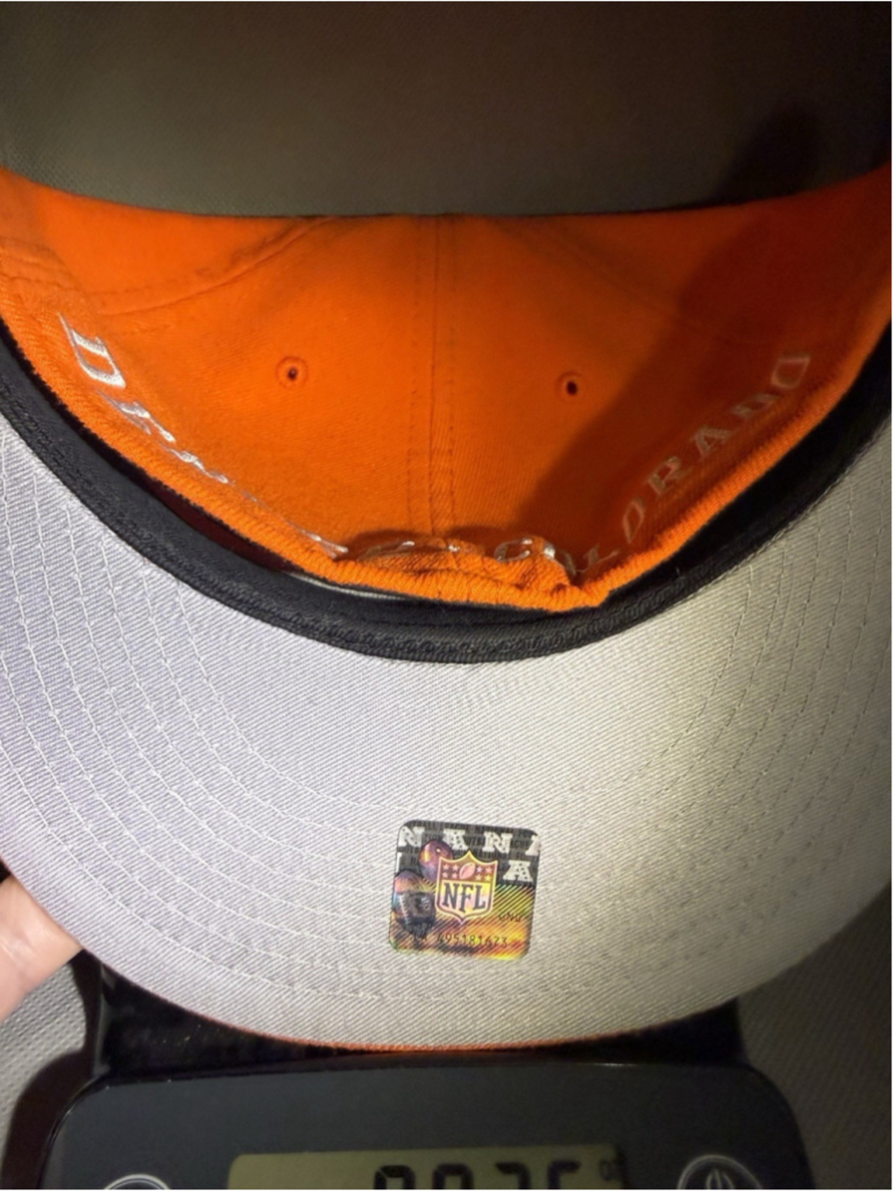 Denver Broncos NFL Hat New Era 59FIFTYS Orange Fitted 7 55.8CM NWT - Picture 2 of 4
